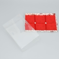 Коробка для для мусовых пирожных &laquo;С Новым годом!&raquo;, снежинки, 27 х 17.8 х 6.5 см, Новый год