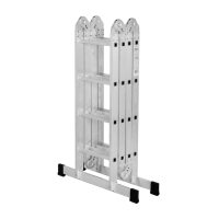 Лестница-трансформер ТУНДРА, алюминиевая, 4х4 ступени Лестница-трансформер ТУНДРА, алюминиевая, 4х4 ступени