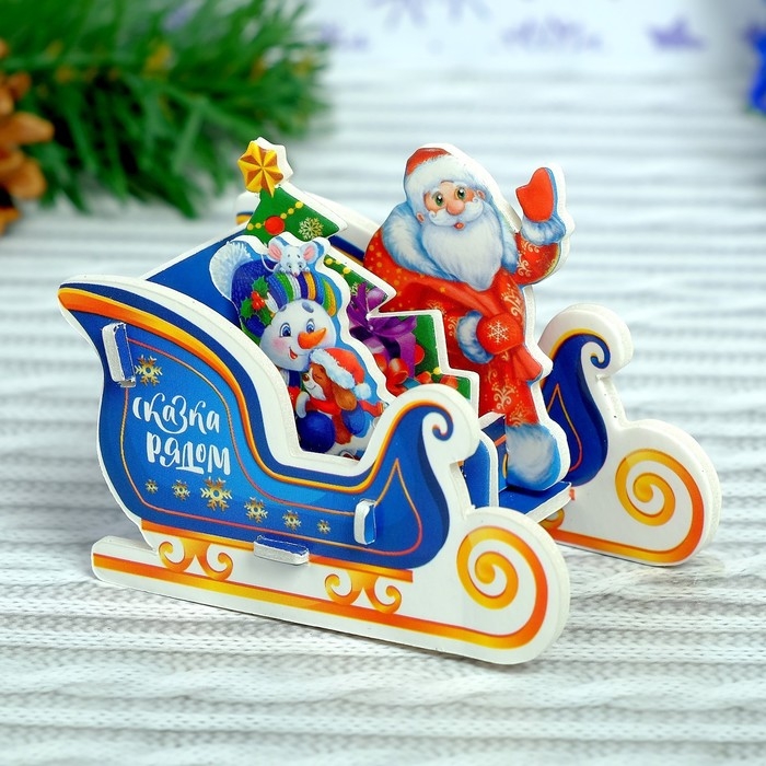 3D Конструктор фигурки «Сани Деда Мороза» 3D Конструктор фигурки «Сани Деда Мороза»