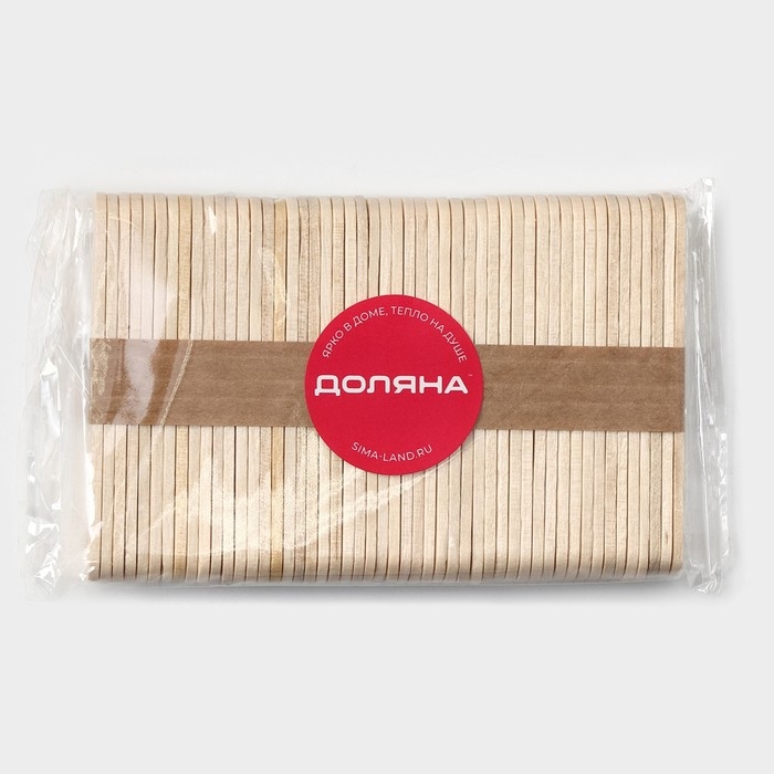 Набор палочек деревянных Доляна, 6,5&times;1,1 см, 50 шт