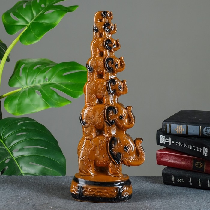 Фигура "Семь Слонов" 40&times;15&times;9см МИКС