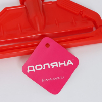 Тряпкодержатель Доляна, металл, 123&times;19 см, цвет МИКС