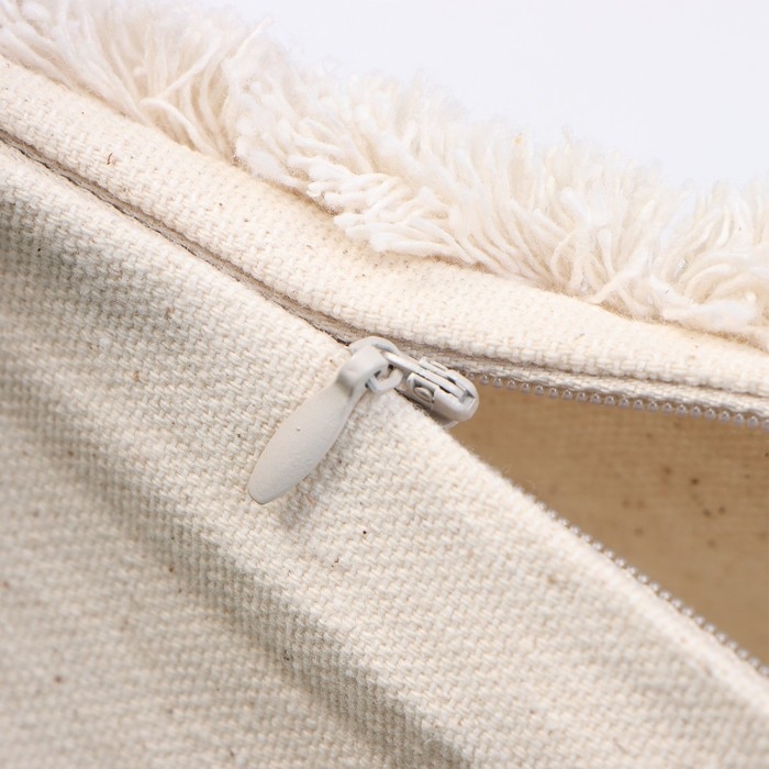 Наволочка декоративная &laquo;Этель&raquo; Бохо, 45х45 см, цвет молочный, 100% хлопок