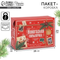Пакет‒коробка «Посылочка», 28 х 20 х 13 см Пакет‒коробка «Посылочка», 28 х 20 х 13 см