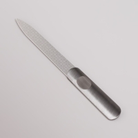 Пилка лазерная для ногтей, 9 см, цвет серебристый Пилка лазерная для ногтей, 9 см, цвет серебристый