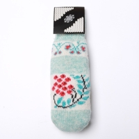 Варежки женские шерстяные &laquo;Рябинка&raquo;, цвет голубой, размер 20-22