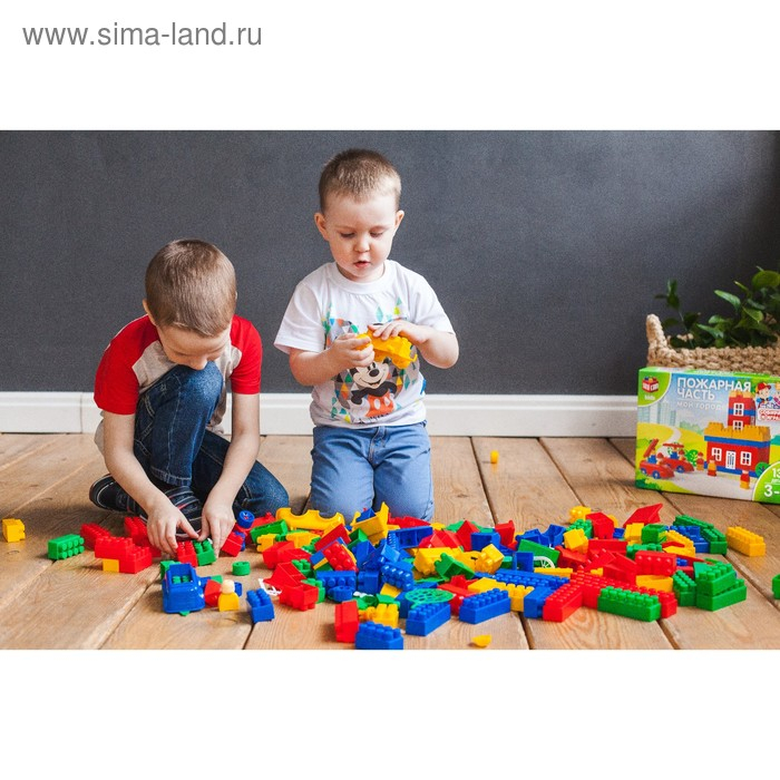 Конструктор &laquo;МОЙ ГОРОД: Пожарная часть&raquo;, 138 деталей