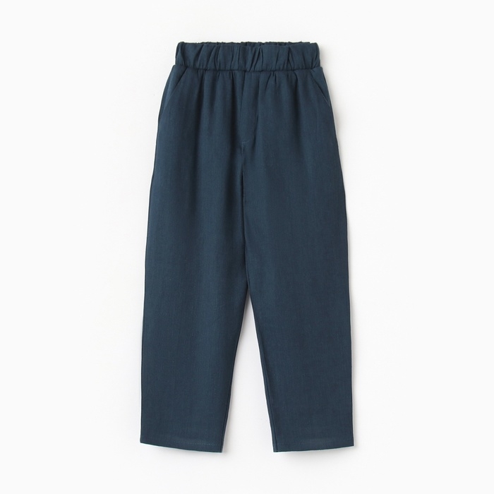 Брюки для мальчика KAFTAN Linen, р. 32 (110-116), темно-синий