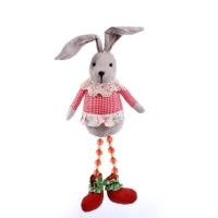 Мягкая игрушка &laquo;Зайка&raquo;, в клетку, 15 см