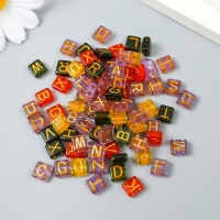 Бусины для творчества пластик "Золотые английские буквы" прозрачные набор 20 гр 0,4х0,8х0,8см 923357 Бусины для творчества пластик "Золотые английские буквы" прозрачные набор 20 гр 0,4х0,8х0,8см 923357