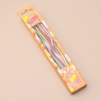 Свечи для торта витые "Серпантин",12 см, 18 шт, коктейльные, разноцветные