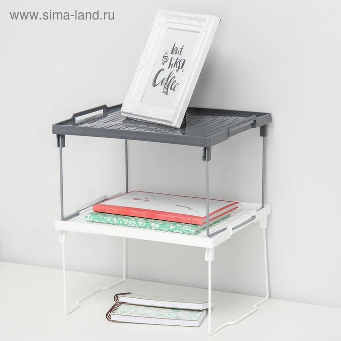 Подставка на металлических ножках &laquo;Лофт&raquo;, 29,5&times;26&times;17,2 см, цвет серый