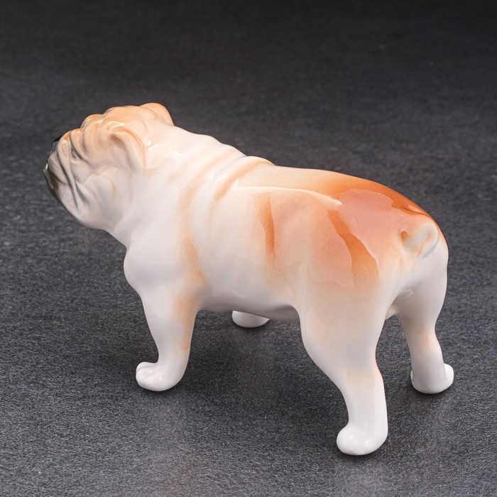Сувенир "Английский бульдог" 5х5х10 см, ручная работа, фарфор