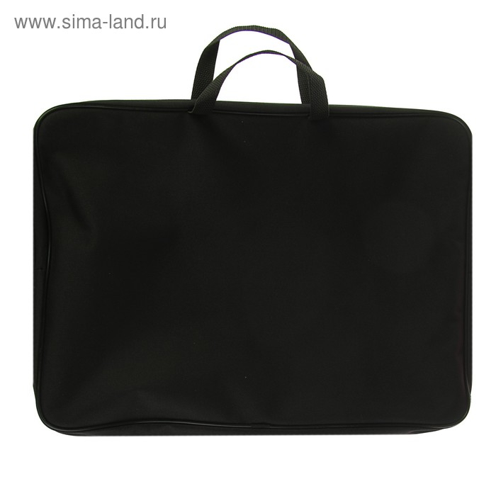 Папка для чертежей и рисунков А3, 475 х 345 х 45 мм, с ручками, текстильная, Стандарт ПМД 3-01, чёрная Папка для чертежей и рисунков А3, 475 х 345 х 45 мм, с ручками, текстильная, Стандарт ПМД 3-01, чёрная