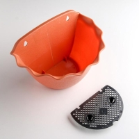 Кашпо для цветов настенное &laquo;Волна&raquo;, пластик, 3 л, цвет МИКС