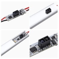 ИК выключатель на препятствие Apeyron, в алюм. профиль, 48/96Вт, IP20 ИК выключатель на препятствие Apeyron, в алюм. профиль, 48/96Вт, IP20