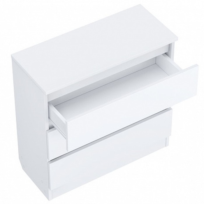 Комод детский Polini kids, 80х35х80 см., 3 ящика, цвет белый