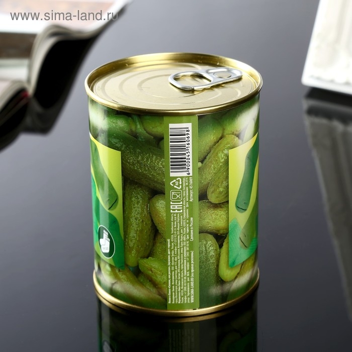 Носки в банке Носки в банке "Свежие, как рассол" (мужские, цвет черный)