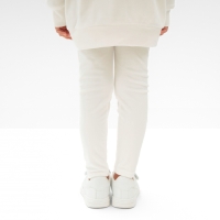 Костюм детский (свитшот, леггинсы) KAFTAN Plushy р.30 (98-104), белый