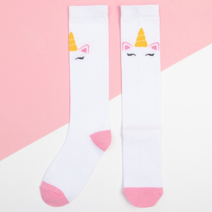 Гольфы детские KAFTAN &laquo;Единорог&raquo;, 16-18 см, цвет белый