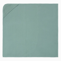 Полотенце уголок вафельное Крошка Я "Boho" 120*120 см, цвет мятный, 100%хлопок, 290 г/м2