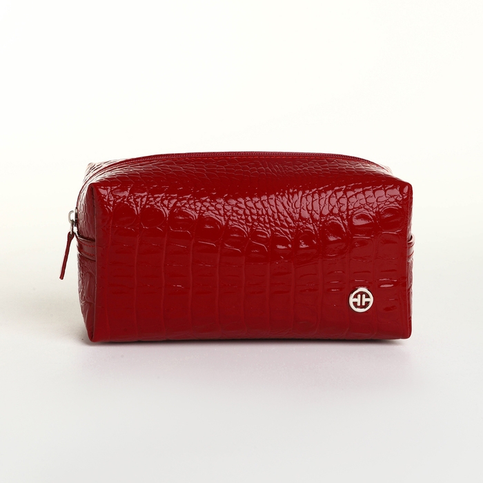 Косметичка на молнии, TEXTURA, цвет красный