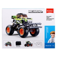 Конструктор внедорожник «Бигфут» Sluban Механо, инерционный, 264 детали, 6+ Конструктор внедорожник «Бигфут» Sluban Механо, инерционный, 264 детали, 6+