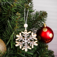 Подвеска новогодняя &laquo;Праздничная снежинка&raquo;