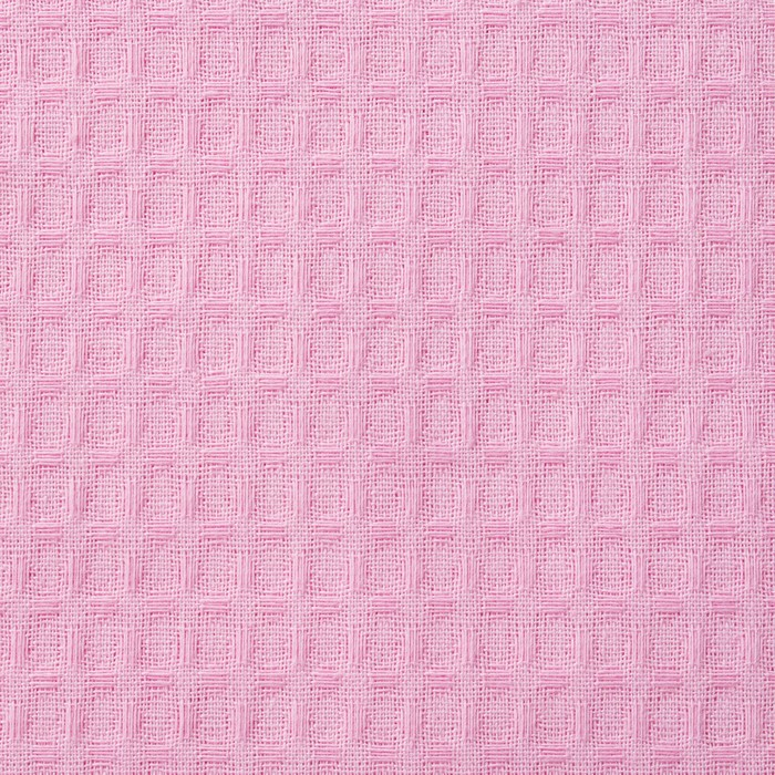 Полотенце вафельное банное Экономь и Я 80х150 см, цвет розовый 100%хл, 200 гр/м2