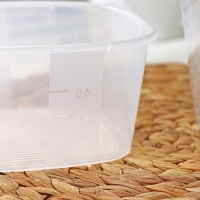 Набор контейнеров пищевых RICCO, 4 шт: 230 мл, 500 мл, 900 мл, 1,55 л, квадрат, цвет ассорти