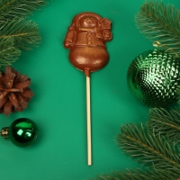 Новый год. Фигура из молочного шоколада "Снежная баба", на палочке , 20 г ± 5 % Новый год. Фигура из молочного шоколада "Снежная баба", на палочке , 20 г ± 5 %