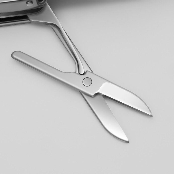 Кусачки-книпсер маникюрные, 4 в 1, многофункциональные, 6 см, цвет серебристый Кусачки-книпсер маникюрные, 4 в 1, многофункциональные, 6 см, цвет серебристый