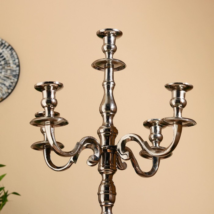 Подсвечник алюминий "Сиден" на 5 свечей 21х41х80 см