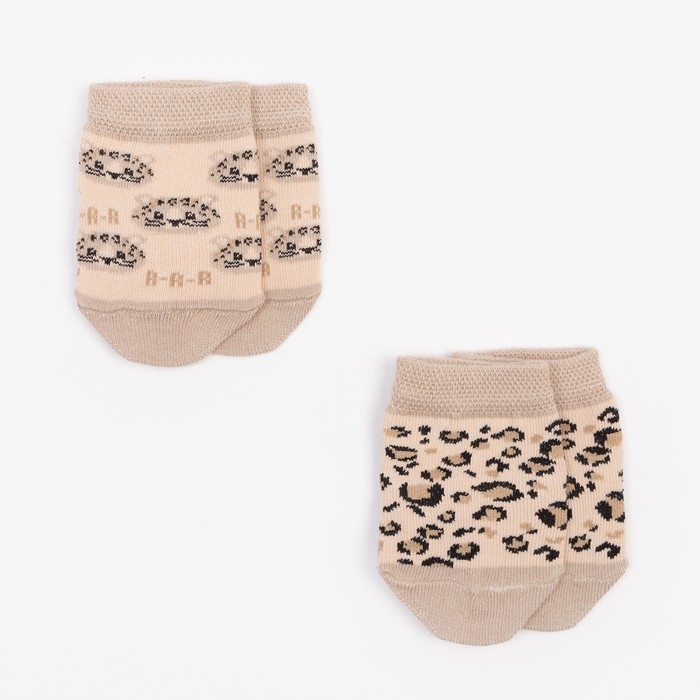 Набор носков Крошка Я «Леопард», 2 пары, 12-14 см Набор носков Крошка Я «Леопард», 2 пары, 12-14 см