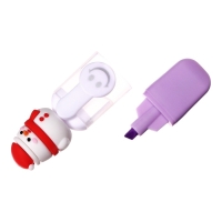 Новый год. Набор маркеров текстовыделителей 4 штуки, 4 цвета, в пенале на молнии Новый год. Набор маркеров текстовыделителей 4 штуки, 4 цвета, в пенале на молнии