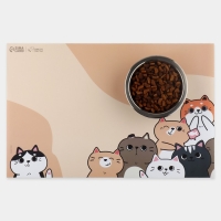 Коврик под миску «Милые котята» , 43х28 см Коврик под миску «Милые котята» , 43х28 см