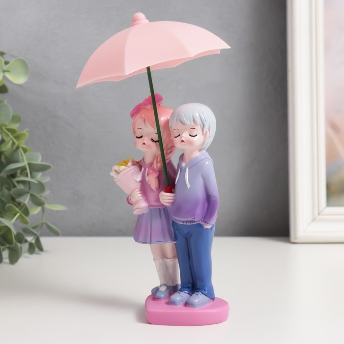 Сувенир полистоун Сувенир полистоун "Парочка под зонтиком" МИКС 13х13,5х20 см