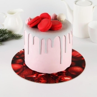 Подложка под торт усиленная «Мечта», 28 см, 2 мм, Новый год Подложка под торт усиленная «Мечта», 28 см, 2 мм, Новый год