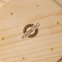 Тарелка деревянная Mаgistrо, 21 см, из цельного массива кедра