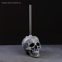 Подставка под ёрш "Череп" 16х15х22см (ершик н/сталь) Подставка под ёрш "Череп" 16х15х22см (ершик н/сталь)