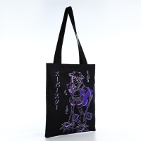 Шопер «Аниме» 35х0.5х40 см, отд без молнии, без подклада, чёрный Шопер «Аниме» 35х0.5х40 см, отд без молнии, без подклада, чёрный