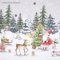 Фартук "Этель" Праздник в лесу 70х60 см,100% хл,саржа 190гр/м2 Фартук "Этель" Праздник в лесу 70х60 см,100% хл,саржа 190гр/м2