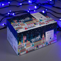 Гирлянда &laquo;Нить&raquo; 10 м, IP44, тёмная нить, 100 LED, свечение синее, 8 режимов, 220 В