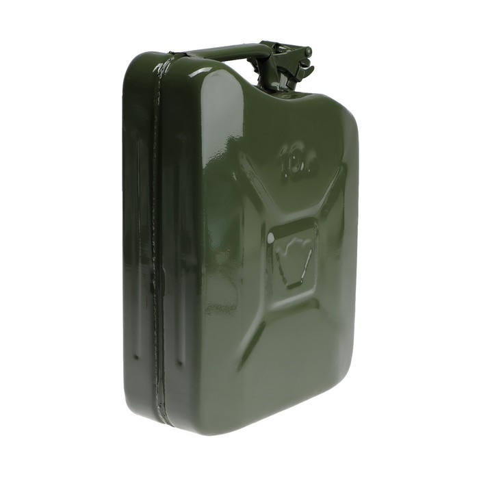 Канистра стальная для ГСМ, 10 л, металлическая, крышка с рычагом Канистра стальная для ГСМ, 10 л, металлическая, крышка с рычагом