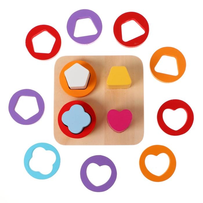 Детская развивающая игра &laquo;Пирамидка&raquo;, 11,8х11,8х4,5 см