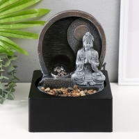 Фонтан настольный от сети, подсветка "Будда под луной" 18х18х24 см Фонтан настольный от сети, подсветка "Будда под луной" 18х18х24 см