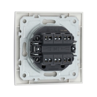 Выключатель проходной TOT Elegant, 10 А, 2 кл., скрытый, серебристый Выключатель проходной TOT Elegant, 10 А, 2 кл., скрытый, серебристый