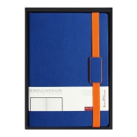 Ежедневник недатированный В5, 136 листов Leggenda, твёрдая обложка, искусственная кожа, синий Ежедневник недатированный В5, 136 листов Leggenda, твёрдая обложка, искусственная кожа, синий