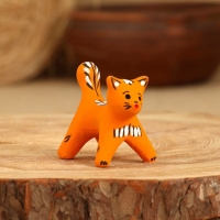 Сувенир &laquo;Котик&raquo;, рыжий, 3,5&times;4&times;5,5 см, каргопольская игрушка, микс