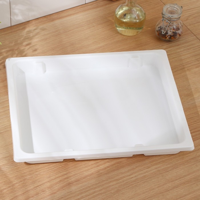 Поднос для заморозки 36&times;31&times;3,5 см, цвет белый